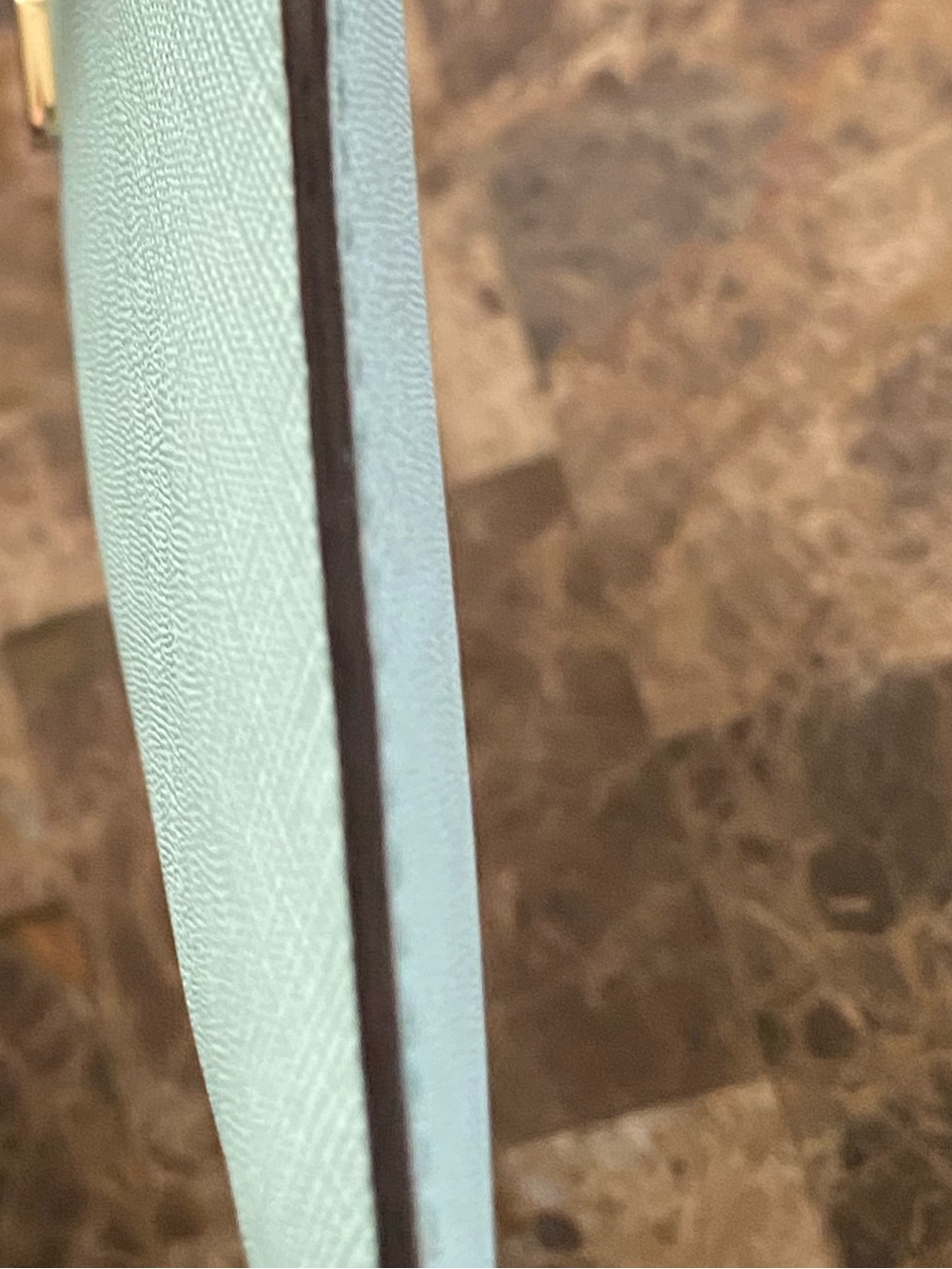 kate spade light blue saffiano crossbody wristlet with gold hardware EUC - Picture 7 of 7